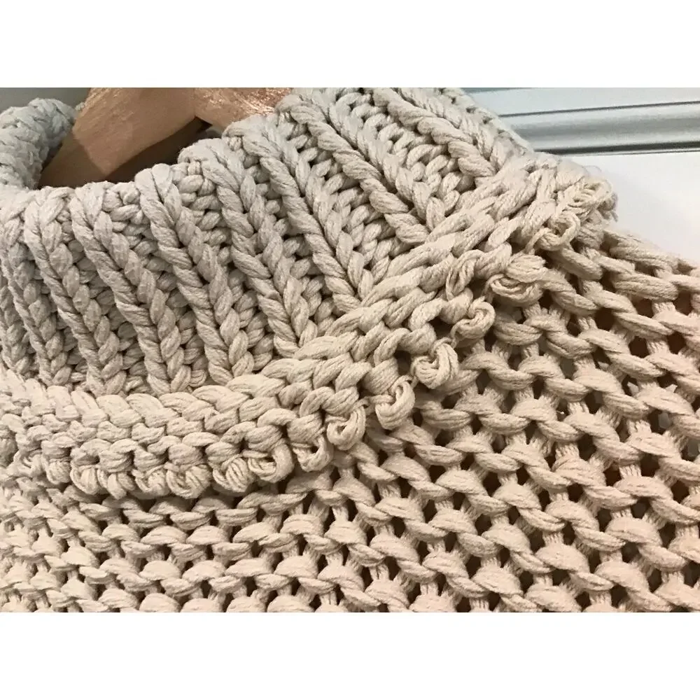 Free People My Only Sunshine Fisherman Sweater Women S Cream Chunky Knit Mock